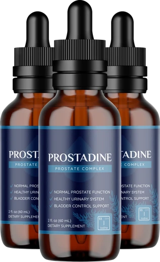 Prostadine three bottle pack of prostate support liquid drops